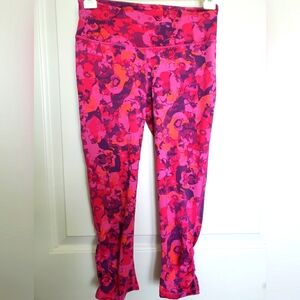 GAIAM Pink and Purple Leggings with Stretchy Comfort